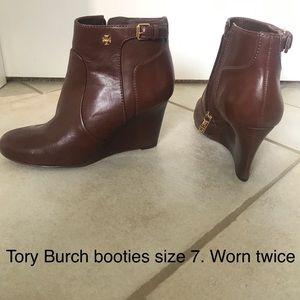 Tory Burch wedge booties